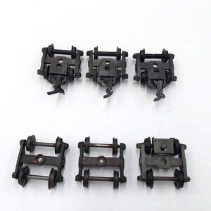 Trucks Wheels Couplers-HO Scale-Ready to Mount for Model Trains - Set of 6